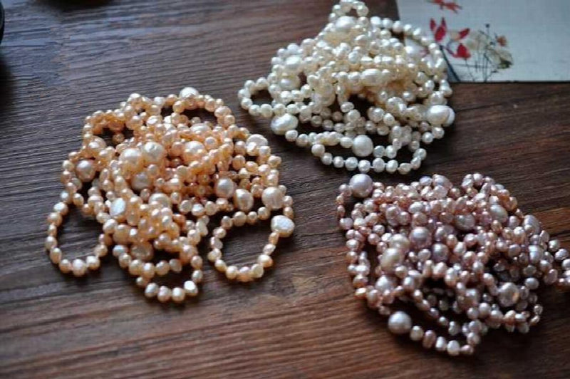 Freshwater Pearl Baroque Necklace 80-inch Beads