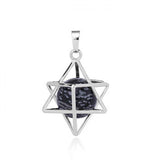 Reiki Chakra Natural Stone Pendant Star Necklace for Women