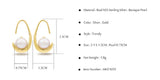 Baroque Pearl Stud Earrings