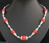 Tibet Red Coral Necklace - Hot Style Jewellery