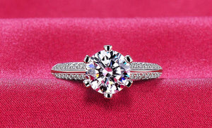 Tibetan Silver Zircon Wedding Band for Women