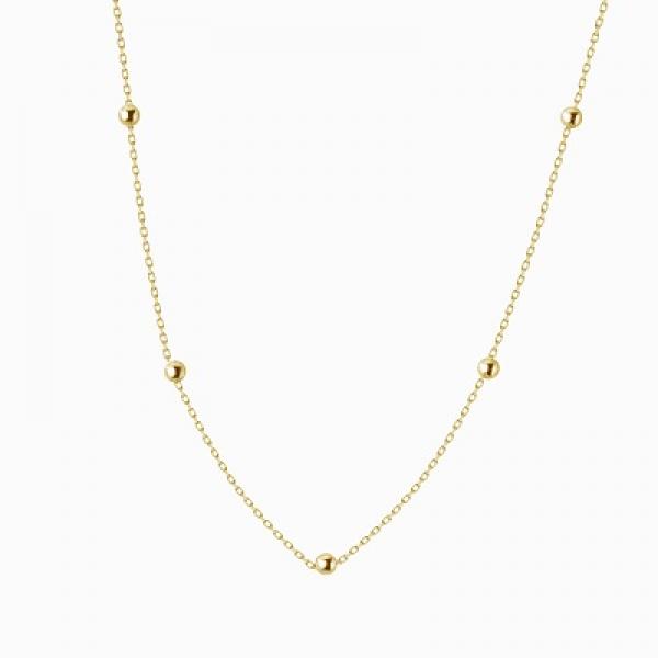 925 Silver Rose Link Chain Choker Necklace LN0452