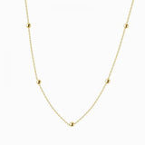 925 Silver Rose Link Chain Choker Necklace LN0452