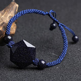 Sand Stone Bracelets Round Beads Six-pointed Star Bracelet Lucky