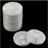Plastic Wheel Compartment Storage Organizer Case Holder for Nail Art Rhinestones