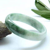 Zheru Jewelry Natural Burmese Jade 54-62mm Orchid Bracelet Gift