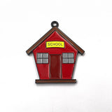 10pcs Full Enamel School House Pendant for Kids - Back to School