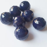 20mm Chunky Acrylic Round Faceted Beads 100pcs/bag
