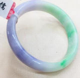 Natural Jadeite Bracelet Half Purple Half Green Princess Jade Bra
