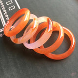 Zheru Agate Chalcedony Two-tone 54-62mm Bangle Princess Jewelry
