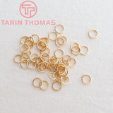 24K Real Jump Rings Split Rings High Quality Assorted Sizes for Jewelry Making