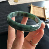 Burmese Emerald Oil Green 54mm-64mm Bracelet Princess Jewelry