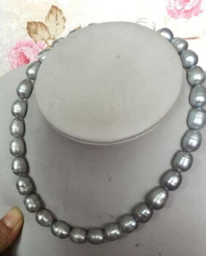 Gray Baroque Pearl Necklace 18in