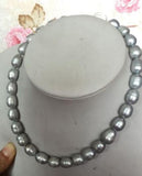Gray Baroque Pearl Necklace 18in