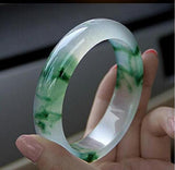 Natural Ice Flower Jadeite Bracelet Pit Female
