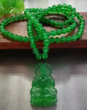 Green Guanyin Jade Pendant Necklace for Men and Women