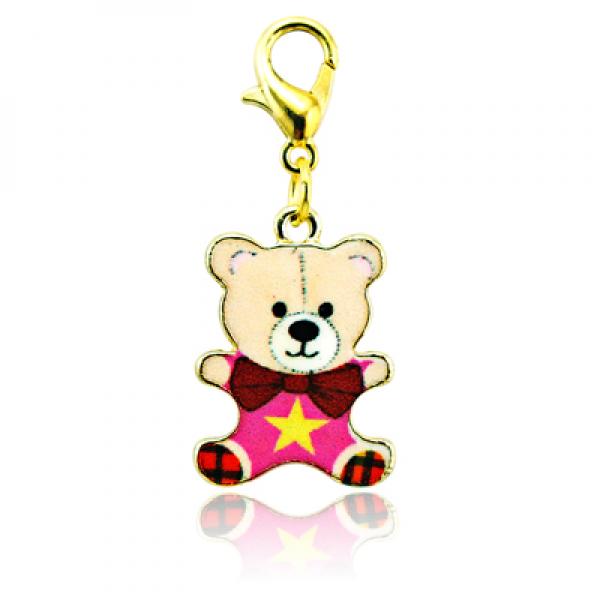 Colorful Enamel Rhinestone Lobster Clasp Charms DIY Jewelry Making