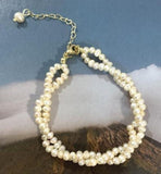 Arrival Favorite Pearl Jewelry 2 rows Baby Small Size Freshwater Pearl Bracelet