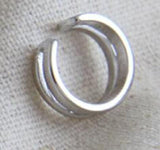 SHANICE S925 Silver Ear Buckle Twist Double-Layer Ear Clip