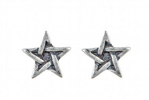 Star Stud Earrings 925 Sterling Silver Punk Jewelry