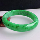 Zheru Natural Burmese Emerald Green Bracelet 54mm-64mm