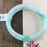 Zheru Jewelry Natural Jadeite Bracelet Ice Bicolor 52-61mm Female Princess Jade