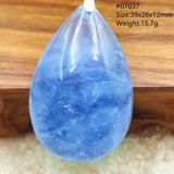 Aquamarine Clear Beads Pendant Necklace Jewelry