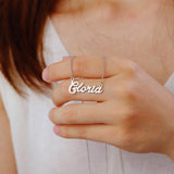 Personalized Minimalist Name Necklace, Gold Name Jewelry