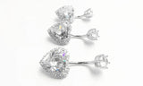 Crystal Heart 925 Silver Belly Piercing Navel Jewelry for Women