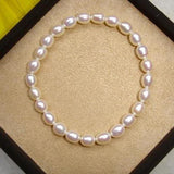 7mm Freshwater Pearl Elastic Bracelet for Women