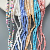 3-4mm Shell Heishi Beads Spacer Loose Beads for Jewelry Making