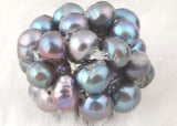 5Pcs Freshwater Pearl Round Beads DIY Jewelry Earrings Nature