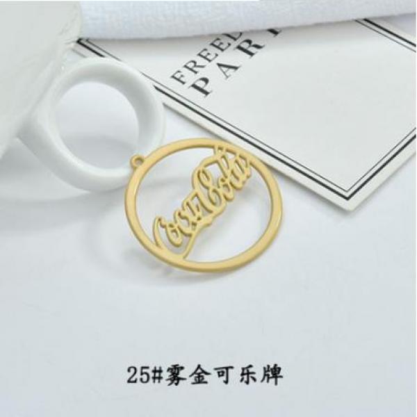 30pcs 35mm Spray Paint Charms for DIY Jewelry Earrings Necklaces