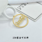 30pcs 35mm Spray Paint Charms for DIY Jewelry Earrings Necklaces