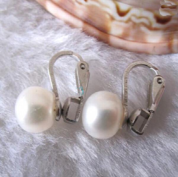 8-9mm Freshwater Pearl Clip Stud Earrings for Women