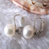 8-9mm Freshwater Pearl Clip Stud Earrings for Women