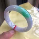 Natural Burmese Emerald Green 54mm-64mm Two-color Bracelet