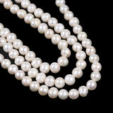 Potato Shape 9-10mm Freshwater Pearl Beads Necklace Making