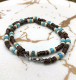 Men's African Beaded Surfer Necklace