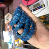 Natural Apatite Stone Beads Bracelet Gemstone Bangle Charming Jewelry