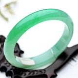 Zheru Jewelry Natural Burmese Emerald Green Bracelet