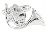 iGame Sousaphone Cuff Links Brass Silver