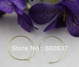 500PCS Wine Glass Charm Hoops Ear Wires 25mm