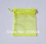 100pcs Mix Colors Organza Bags 9*12cm Wedding Gift Bags