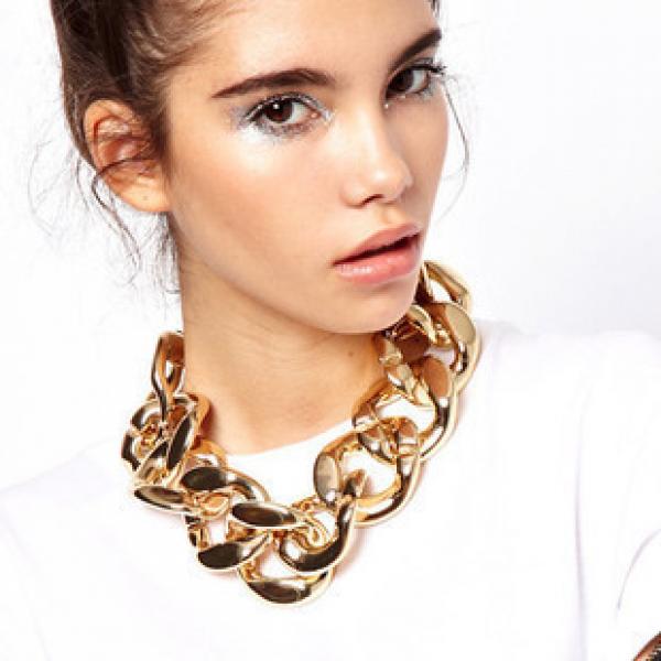 Exaggerated CCB Thick Chain Punk Jewelry Set