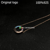 TS-XL006 Spanish Bear Gemstone Pendant Necklace Sterling Silver