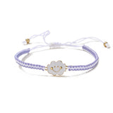 HECHENG Cloud Rope Bracelet, Adjustable Rainbow Bracelet