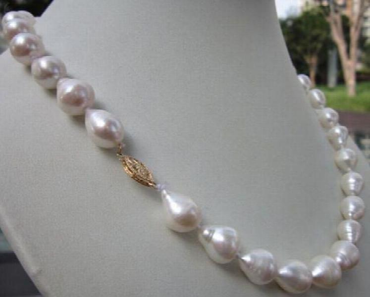 South Sea Baroque Pearl Necklace Choker 19 Inch