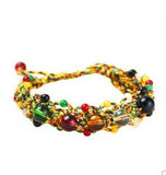 Consecrated 5 Element Kaiyunhua Tai Sui Bracelet Zodiac Rope Crystal Bead
