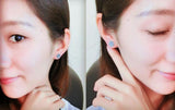 Retro High 925 Sterling Silver Stud Earrings Men's Women's Jewelry Gift